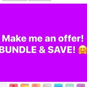 Offers welcomed Bundle and save more!! 🤗